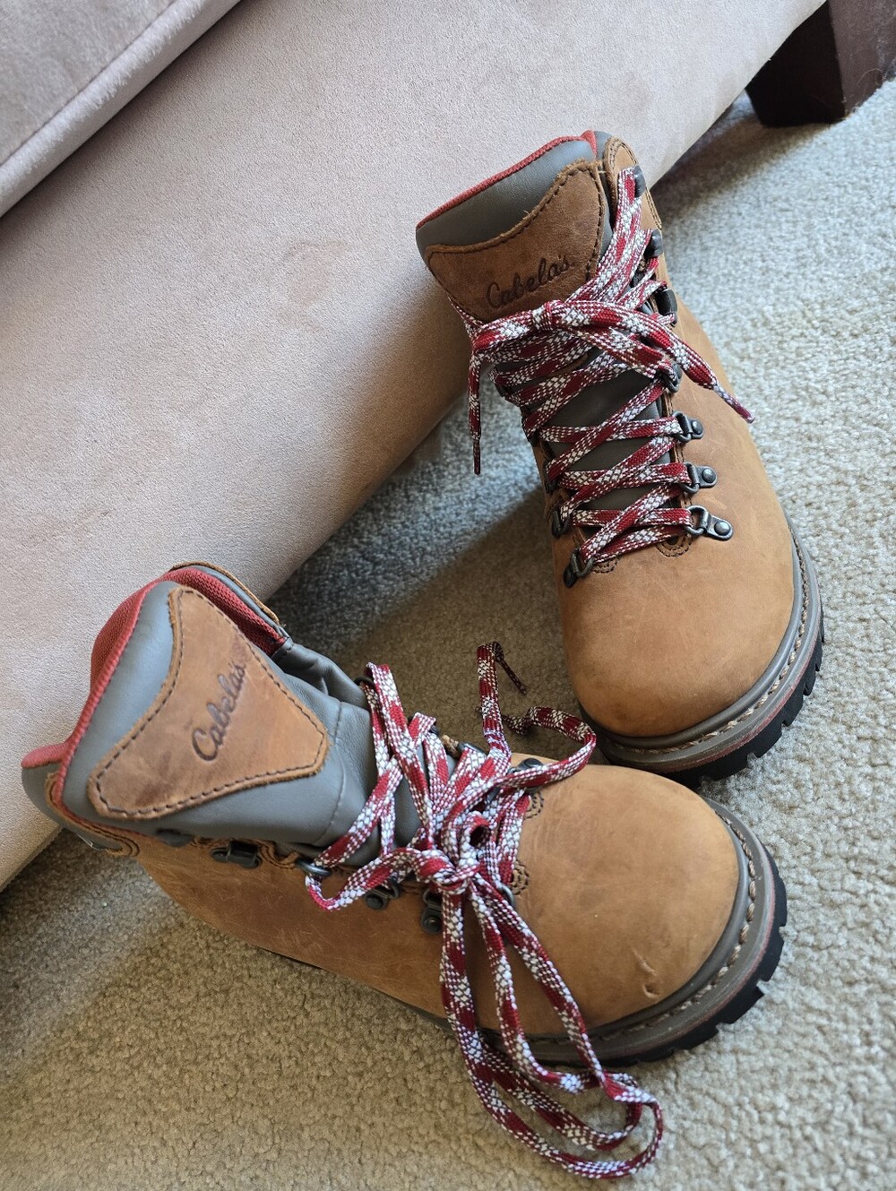 Cabela's 2007 Heavy Duty Leather Hiking Boots Women's 7 "Gorpcore"